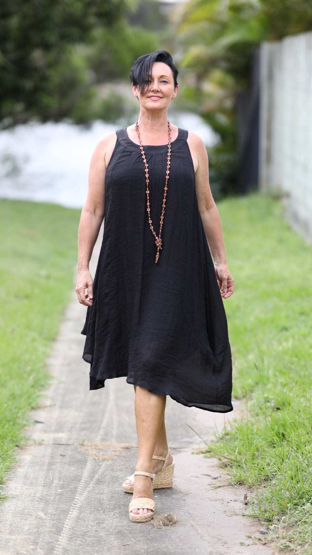 Faye | Bamboo Fiber Midi Dress