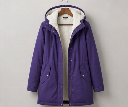 Ursula | Parka D'Hiver Doublée Polaire - Pink