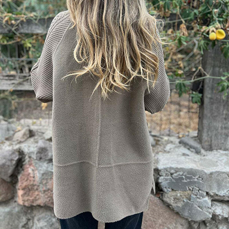 Isola | Refined Double-Breasted Knit-Sleeve Coat