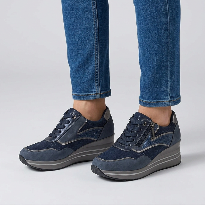 Tosca | Sneakers comoda donna con zeppa
