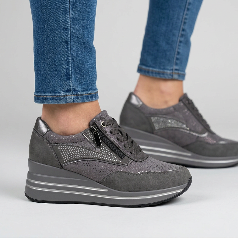 Tosca | Sneakers comoda donna con zeppa