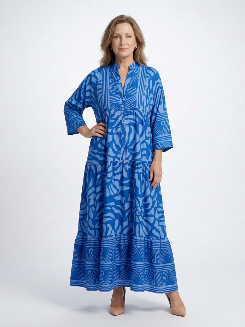 Gwendolen | Soft Button Front Midi Dress