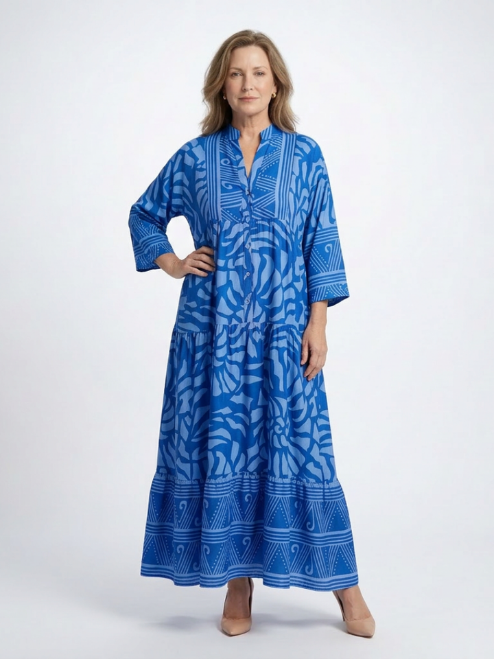 Gwendolen | Soft Button Front Midi Dress