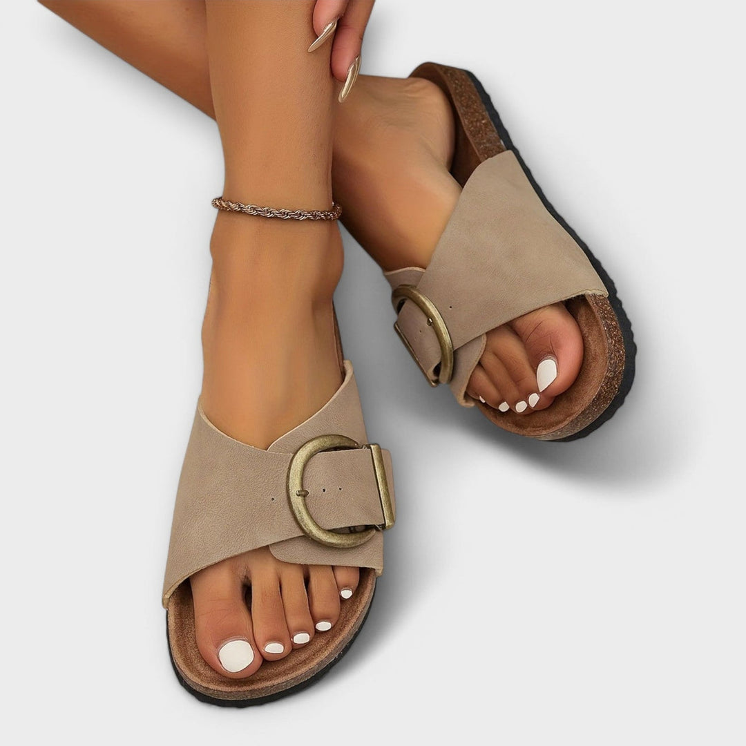Ayasha | Sandals - Khaki