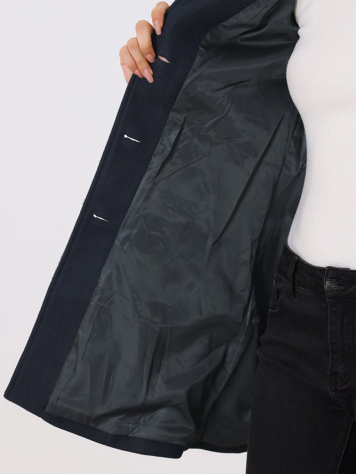 Naomi | Tailored Button Coat - Black