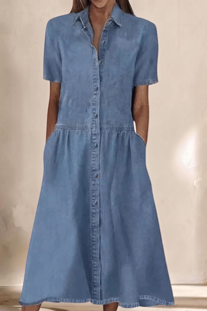 Aada Denim Dress | AadaT Denim Dress