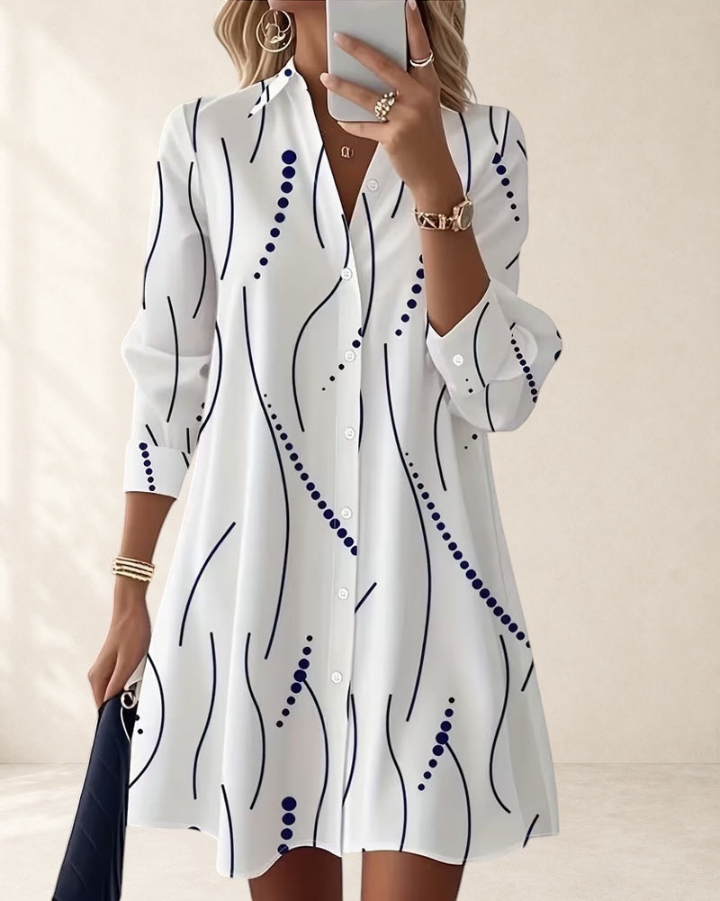Wavy Collar Dress Shirt | Wavy Collar Dress Shirt