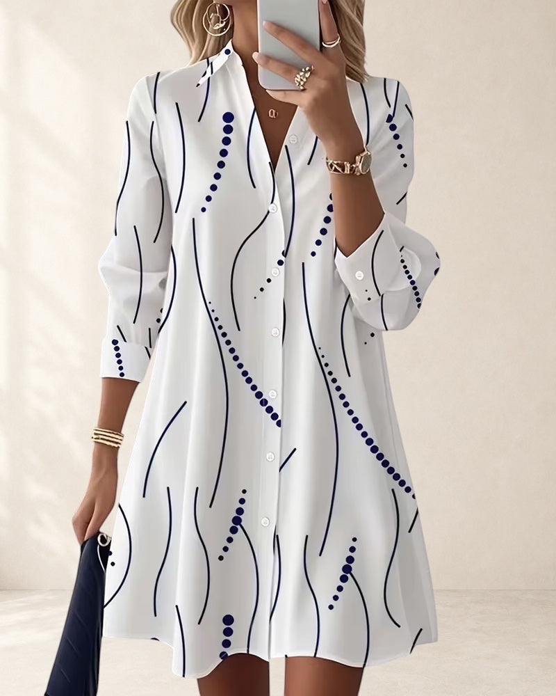 Wavy Collar Dress Shirt | Wavy Collar Dress Shirt