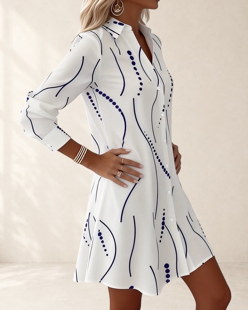 Wavy Collar Dress Shirt | Wavy Collar Dress Shirt