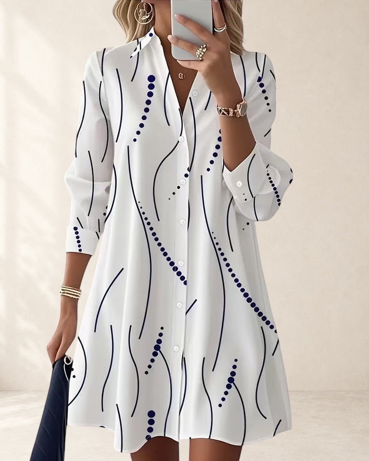 Wavy Collar Dress Shirt | Wavy Collar Dress Shirt