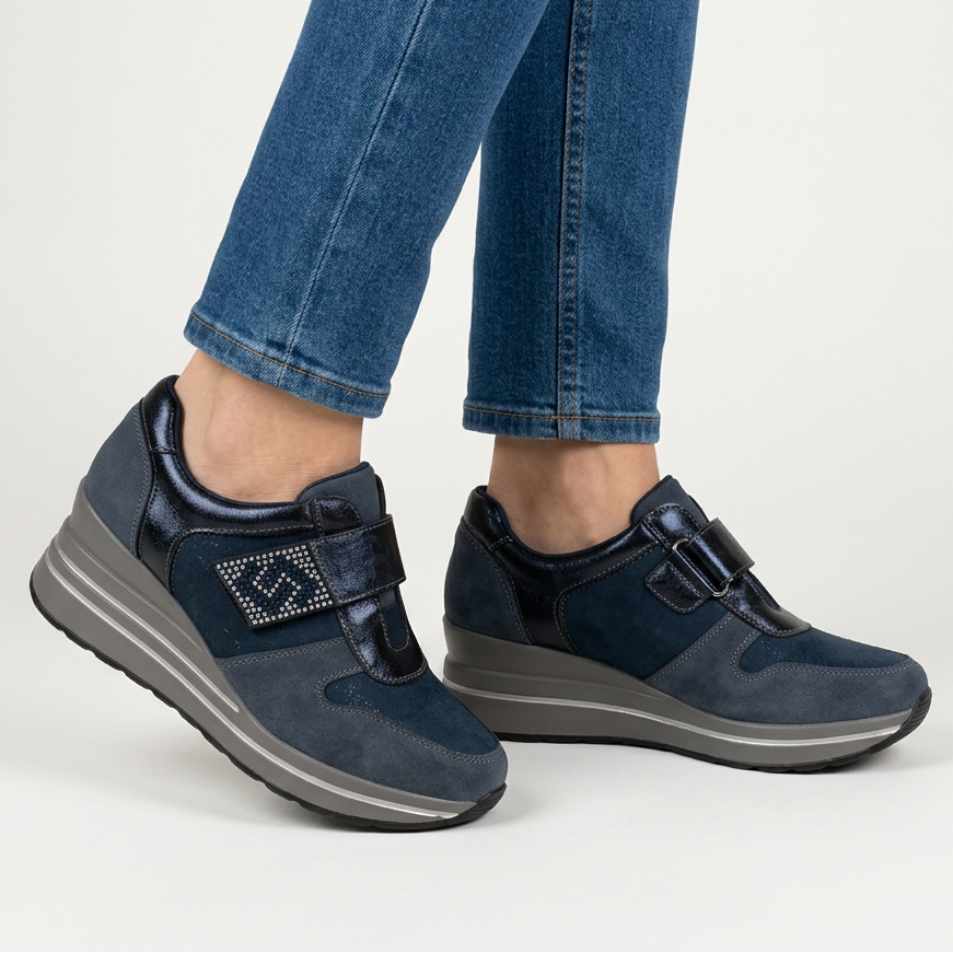 Zelinda | Sneakers comoda donna con zeppa