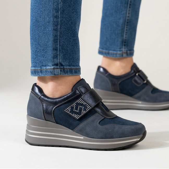 Zelinda | Sneakers comoda donna con zeppa